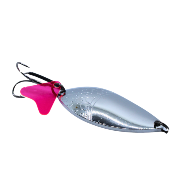 BLACHA WAHADŁO NA SZCZUPAKA SREBNE 8CM 15G - obrazek 2