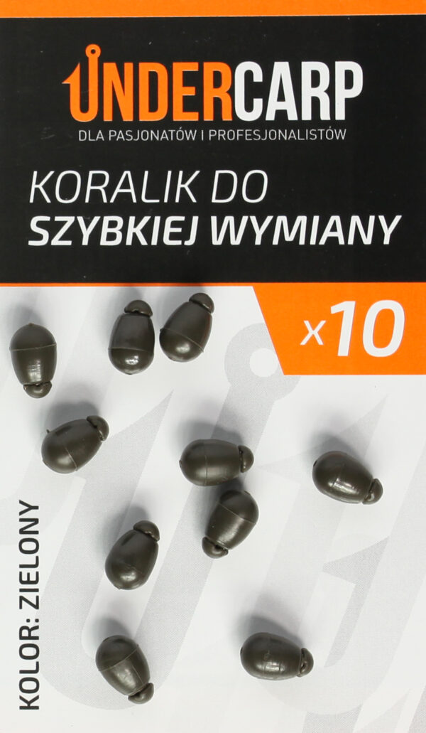 UNDERCARP KORALIK DO SZYBKIEJ WYMIANY PRZYPONÓW zielony METHOD FEEDER GRUSZKA - obrazek 2