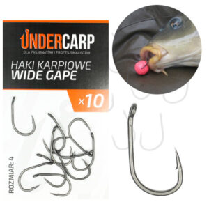 UNDERCARP TEFLONOWE HAKI KARPIOWE WIDE GAPE ROZM. 4