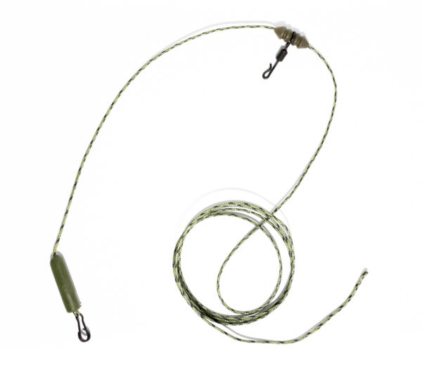 Gotowy zestaw karpiowy Chod Rig z leadcorem 45 lbs / 100 cm zielony UNDERCARP - obrazek 2