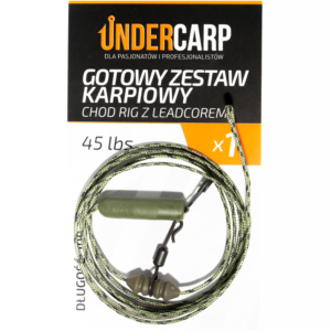 Gotowy zestaw karpiowy Chod Rig z leadcorem 45 lbs / 100 cm zielony UNDERCARP