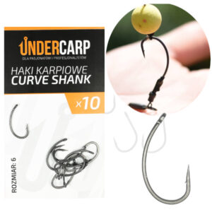 UNDERCARP TEFLONOWE HAKI KARPIOWE CURVE SHANK 6