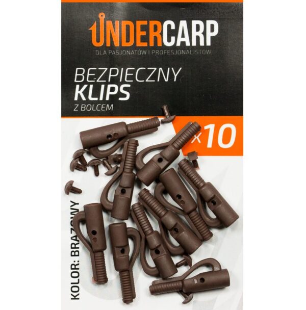 UNDERCARP BEZPIECZNY KLIPS BRĄZOWY Z BOLCEM - obrazek 9