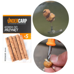 UNDERCARP KOREK DO PRZYNĘT 6MM KULKI ORZECH TYGRYSI PŁYWAJĄCY