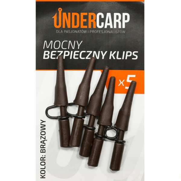 UNDERCARP MOCNY BEZPIECZNY KLIPS BRĄZOWY DO BUDOWANIA ZESTAWÓW KARPIOWYCH - obrazek 10