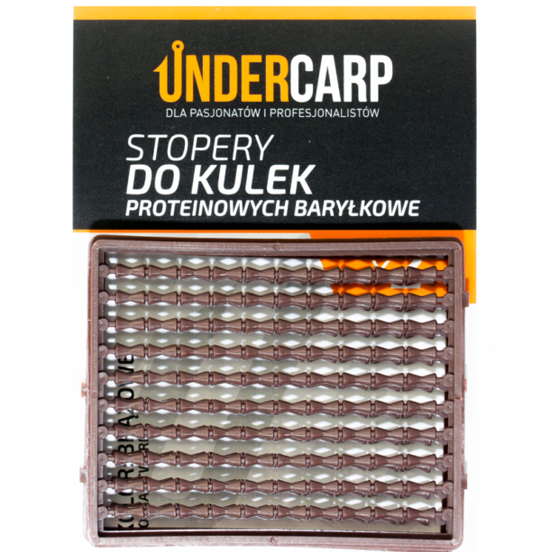 UNDERCARP STOPERY DO KULEK PROTEINOWYCH BARYŁKOWE TWARDE BRĄZOWE - obrazek 3