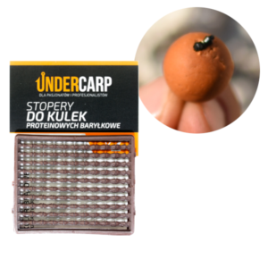 UNDERCARP STOPERY DO KULEK PROTEINOWYCH BARYŁKOWE TWARDE BRĄZOWE