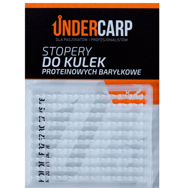 UNDERCARP STOPERY DO KULEK PROTEINOWYCH BARYŁKOWE TWARDE PRZEZROCZYSTE - obrazek 2