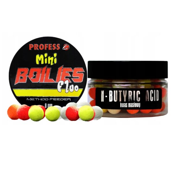 PROFESS KULKI METHOD FEEDER FLUO N-BUTYRIC ACID - SKISŁE MASŁO 8mm 60ml - obrazek 2
