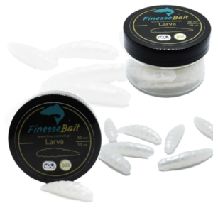 FINESSE BAIT LARVA 42MM  PERŁOWA 002