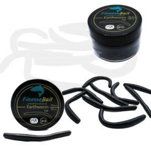 FINESSE BAIT EARTHWORM FAT CZARNY 013