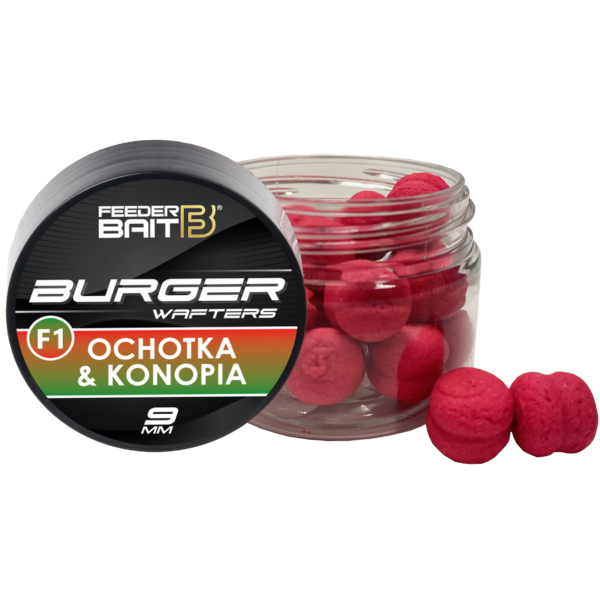 FEEDER BAIT BURGER - F1 OCHOTKA KONOPIA WAFTERS 9mm - obrazek 2
