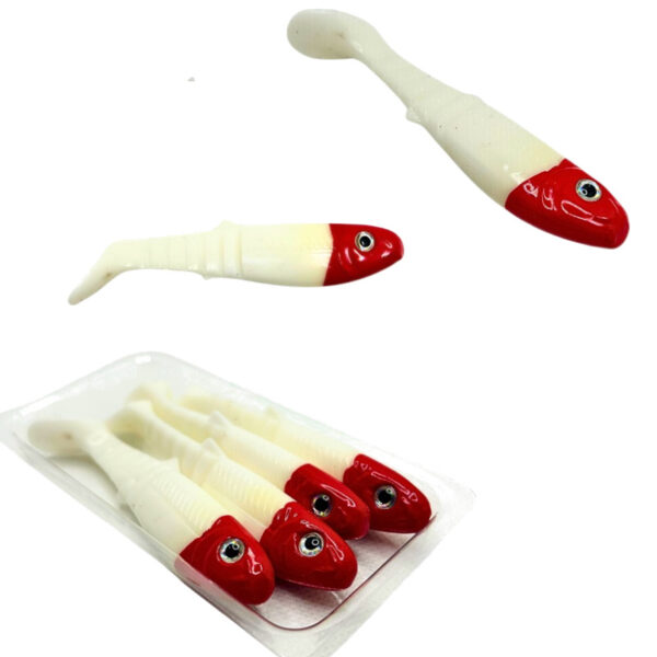GUMA KOPYTO RIPPER KILLER 9CM/5.8G CZERWONO BIAŁY