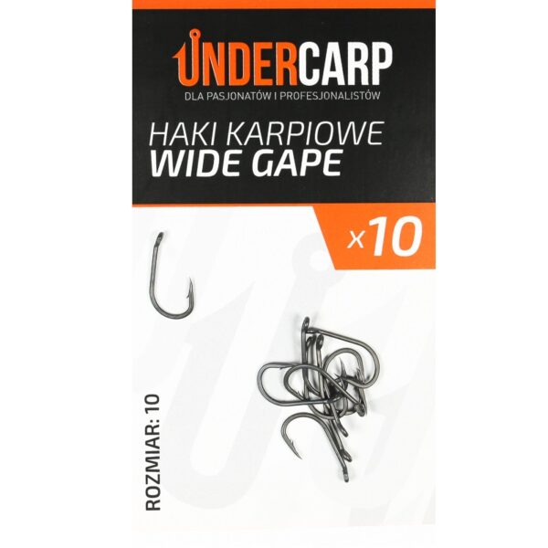 UNDERCARP TEFLONOWE HAKI KARPIOWE WIDE GAPE ROZM. 10 - obrazek 2