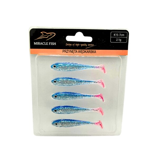 ZESTAW X5 PRZYNET OKONIOWYCH SLIM 7 CM 2.1G ATRAMENT Z BROKATEM - obrazek 5