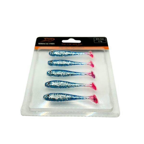 ZESTAW X5 PRZYNET OKONIOWYCH SLIM 7 CM 2.1G ATRAMENT Z BROKATEM - obrazek 4
