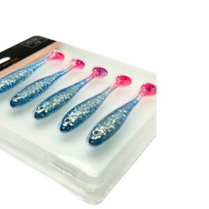 ZESTAW X5 PRZYNET OKONIOWYCH SLIM 7 CM 2.1G ATRAMENT Z BROKATEM