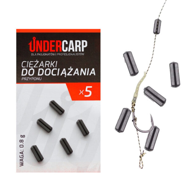 UNDERCARP CIĘŻARKI DO DOCIĄŻANIA PRZYPONU 0.8 g