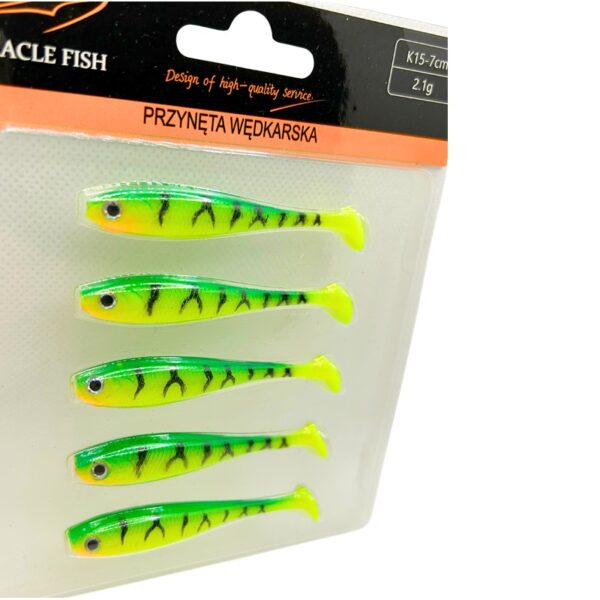 ZESTAW X5 PRZYNET OKONIOWYCH SLIM 7 CM 2.1G FIRE TIGER - obrazek 2