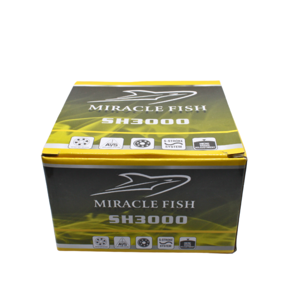 MIRACLE KOŁOWROTEK WĘDKARSKI 3000 Z ŻYŁKĄ YELLOW - obrazek 2