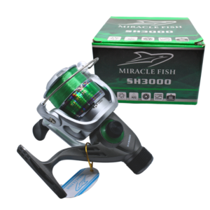 MIRACLE KOŁOWROTEK WĘDKARSKI 3000 Z ŻYŁKĄ GREEN