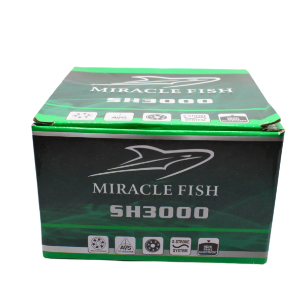 MIRACLE KOŁOWROTEK WĘDKARSKI 3000 Z ŻYŁKĄ GREEN - obrazek 2