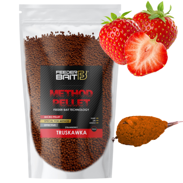 FEEDER BAIT PELLET 2 MM - TRUSKAWKA 800G do METHOD FEEFDER