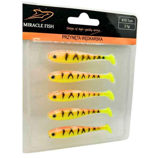 ZESTAW X5 PRZYNET OKONIOWYCH SLIM 7 CM 2.1G ORANGE TIGER - obrazek 4