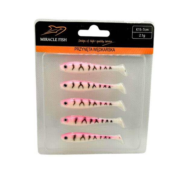 ZESTAW X5 PRZYNET OKONIOWYCH SLIM 7 CM 2.1G RÓŻ - obrazek 3