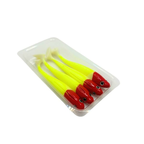 GUMA RIPPER KOPYTO DUCKLING 9CM/5G CZERWONO-BIAŁO-SELEDYNOWY - obrazek 3