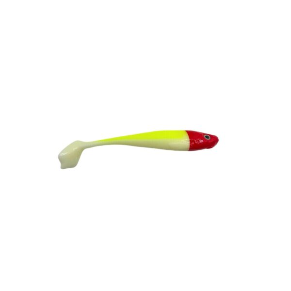 GUMA RIPPER KOPYTO DUCKLING 9CM/5G CZERWONO-BIAŁO-SELEDYNOWY - obrazek 4