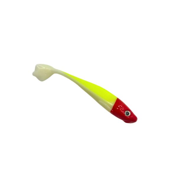 GUMA RIPPER KOPYTO DUCKLING 9CM/5G CZERWONO-BIAŁO-SELEDYNOWY - obrazek 2