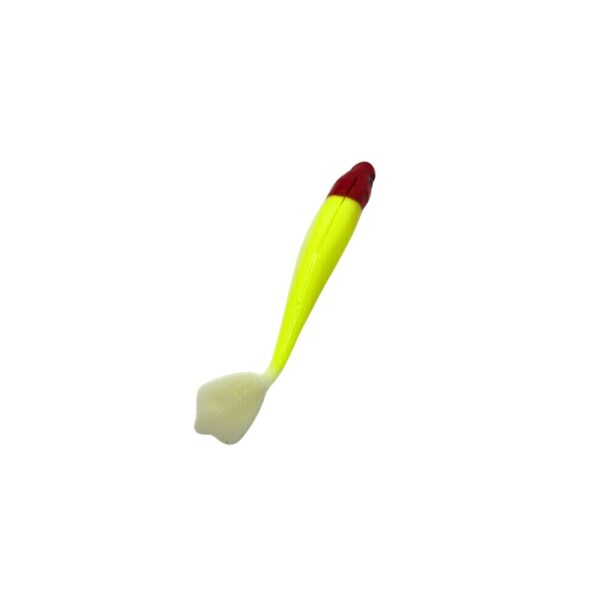 GUMA RIPPER KOPYTO DUCKLING 9CM/5G CZERWONO-BIAŁO-SELEDYNOWY - obrazek 5