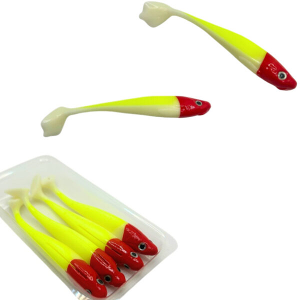 GUMA RIPPER KOPYTO DUCKLING 9CM/5G CZERWONO-BIAŁO-SELEDYNOWY