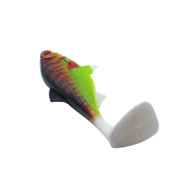 ZESTAW 2X DUŻA GUMA REAL FISH 14 CM FLUO TIGER - obrazek 6