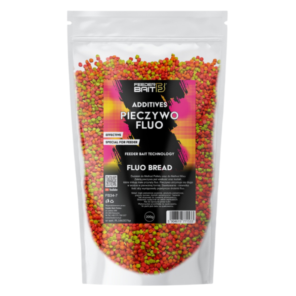 FEEDER BAIT DODATEK PIECZYWO FLUO DO PELLETU METHOD MIXU 200g - obrazek 2