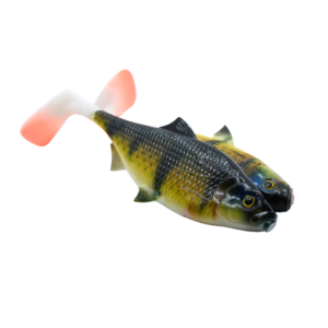 ZESTAW 2X DUŻA GUMA REAL FISH 14 CM OKOŃ BROWN
