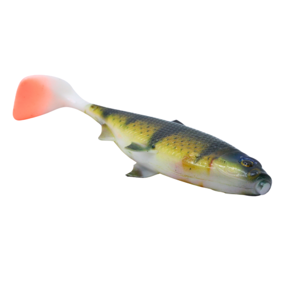 ZESTAW 2X DUŻA GUMA REAL FISH 14 CM OKOŃ BROWN - obrazek 6