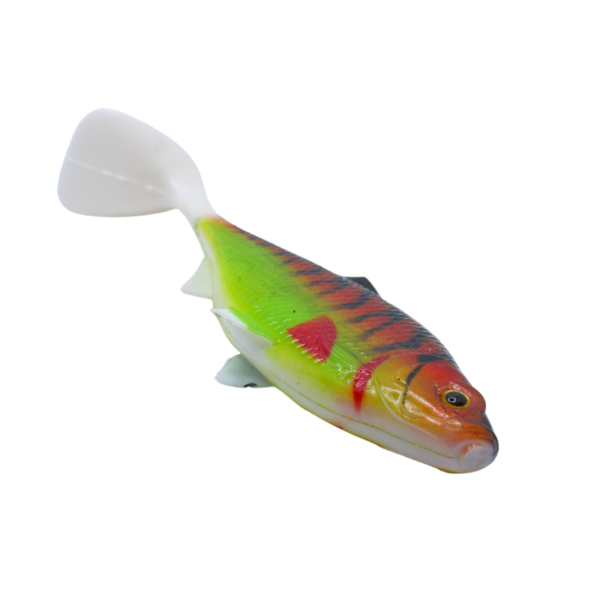ZESTAW 2X DUŻA GUMA REAL FISH 14 CM FLUO TIGER - obrazek 4