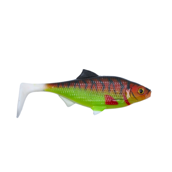 ZESTAW 2X DUŻA GUMA REAL FISH 14 CM FLUO TIGER - obrazek 2