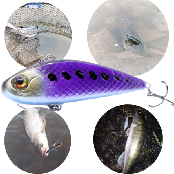 WOBLER CYKADA 9CM 25G FIOLET - obrazek 2