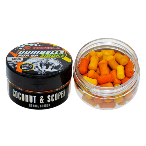 PROFESS DUMBELLS POP-UP SMOKE COCONUT SCOPEX  6x11 - obrazek 2
