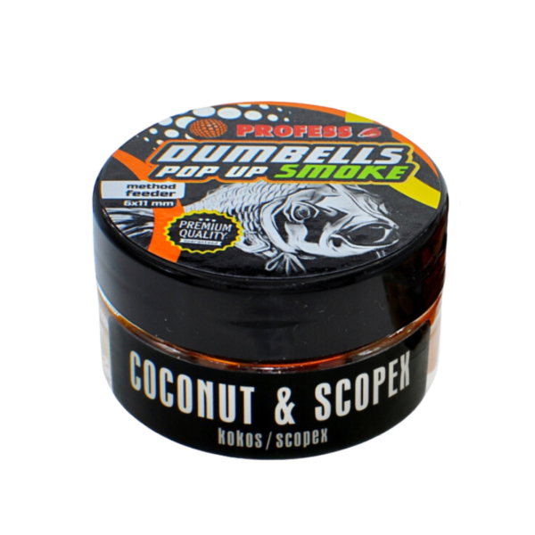 PROFESS DUMBELLS POP-UP SMOKE COCONUT SCOPEX  6x11 - obrazek 3