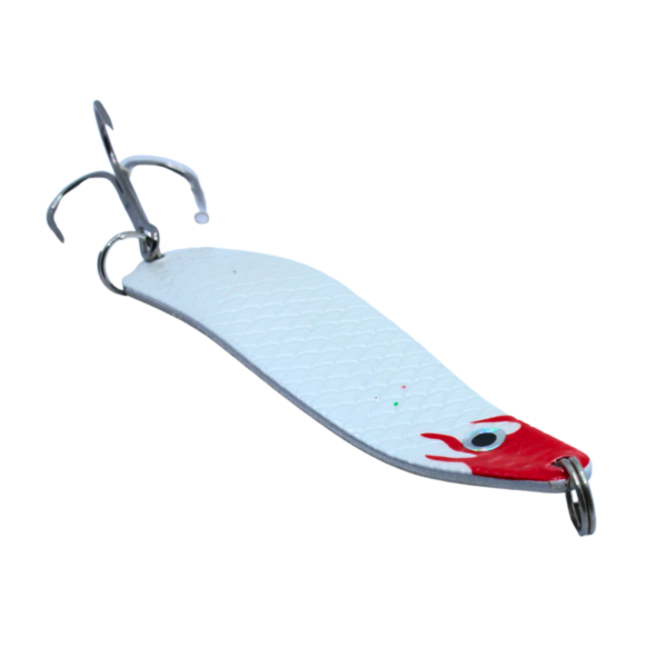 FL WAHADŁO SZCZUPAKOWE CZERWONO-BIAŁE 8 CM 18 G - obrazek 4