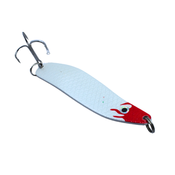 FL WAHADŁO SZCZUPAKOWE CZERWONO-BIAŁE 8 CM 18 G - obrazek 2