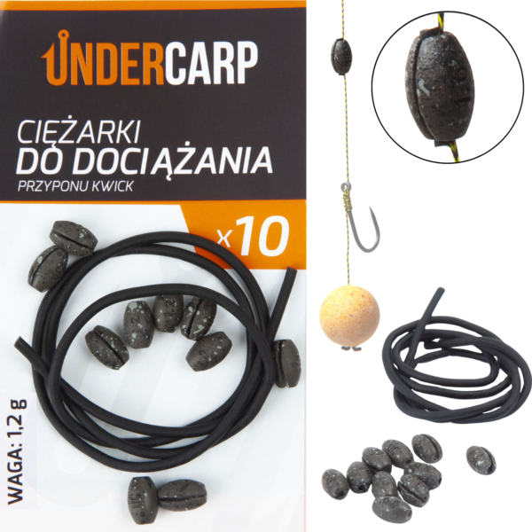 UNDERCARP CIĘŻARKI DO DOCIĄŻANIA PRZYPONU KWICK 1,2 g