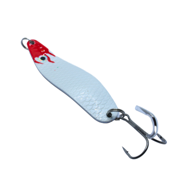 FL WAHADŁO SZCZUPAKOWE CZERWONO-BIAŁE 8 CM 18 G
