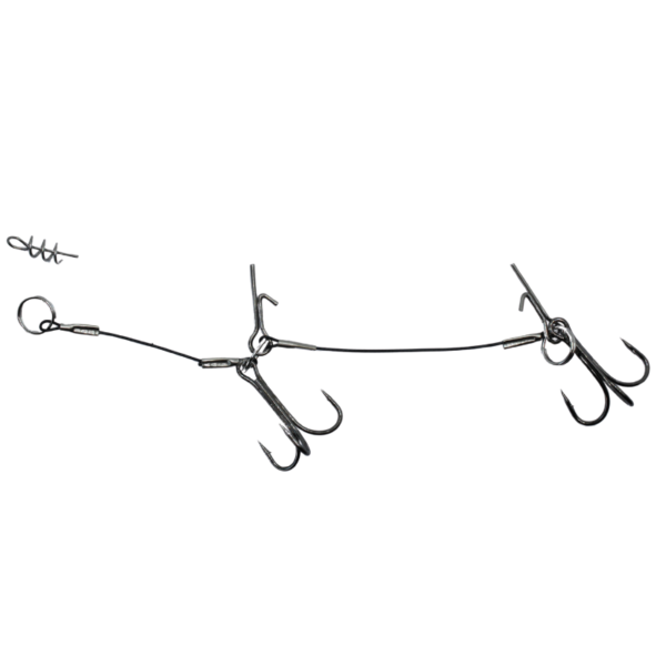 DOZBROJKA SPINNINGOWA 15 cm #4 15kg wolfram na 2x kotwice