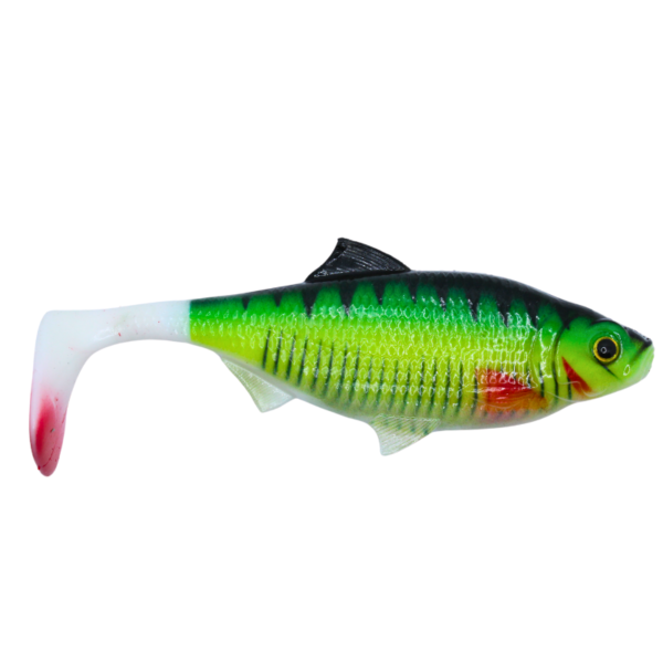 ZESTAW 2X DUŻA GUMA REAL FISH 14 CM FIRE TIGER - obrazek 4