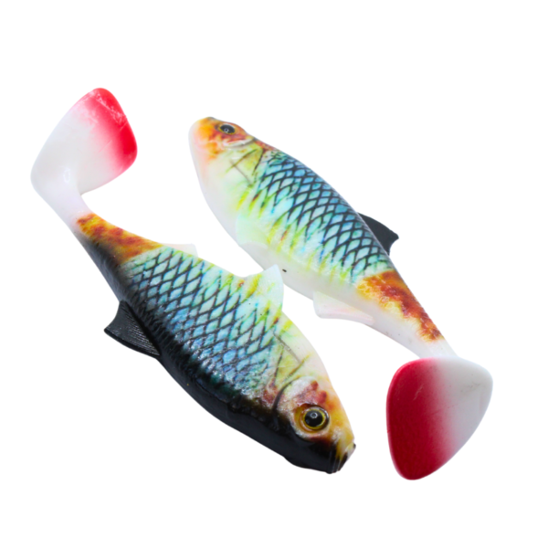 ZESTAW 2X DUŻA GUMA REAL FISH 14 CM PŁOĆ - obrazek 2